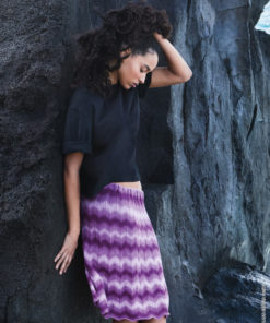 Strickset Rock Im Zackenmuster aus Gomitolo Tono von Lana Grossa