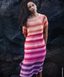 Strickset Raglan-kleid aus Gomitolo Tono von Lana Grossa