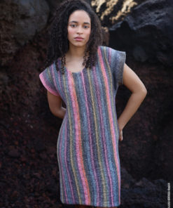 Strickset Kleid Quer Gestrickt aus Gomitolo Mambo von Lana Grossa