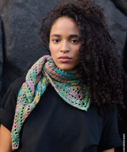 Strickset 1-knäuel-häkel-dreieckstuch aus Cotonella Multi von Lana Grossa