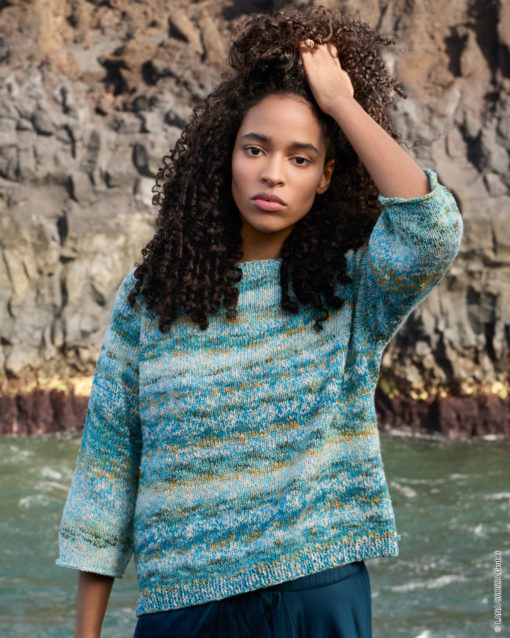 Strickset Raglan-Pullover Aus Gomitolo Tono Und Gomitolo Hippie Von Lana Grossa