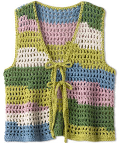 Strickset Weste In Filethäkelei Aus Natural Cotton Gots Von Lana Grossa 4 Fs2025 Haekeln 08 Lana Grossa 9231319 M10 Mf2