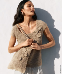 Strickset Tasche In Versetzten Stäbchen aus Alta Moda Cotolana von Lana Grossa