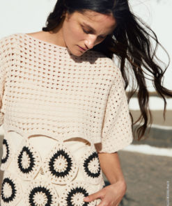 Strickset Shirt Im Stäbchen-Lochmuster Mit Rosetten Aus Campo Von Lana Grossa 5 Fs2025 Haekeln 08 Lana Grossa 9231319 M1 Mf3