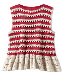 Strickset Top Im Lochstrukturmuster Mit Volant Aus Setapura Von Lana Grossa 4 Fs2025 Haekeln 08 Lana Grossa 9231319 M22 Mf2