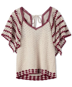 Strickset Top Im Muschelmuster Mit Volantärmeln Aus Campo Von Lana Grossa 4 Fs2025 Haekeln 08 Lana Grossa 9231319 M25 Mf2