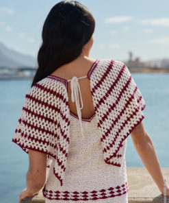 Strickset Top Im Muschelmuster Mit Volantärmeln Aus Campo Von Lana Grossa 5 Fs2025 Haekeln 08 Lana Grossa 9231319 M25 Mf3