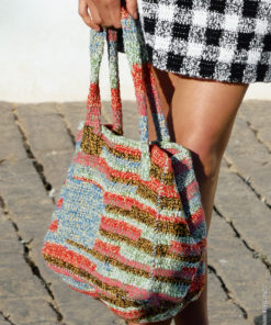Strickset Tasche In Stäbchen aus Solo Lino und Ecopuno von Lana Grossa