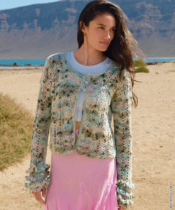 Strickset Jacke Im Zackenmuster Mit Rüschen aus Torto von Lana Grossa