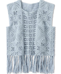 Strickset Top Mit Quadrat-Motiven Und Streifen Aus Setapura Von Lana Grossa 4 Fs2025 Haekeln 08 Lana Grossa 9231319 M42 Mf2