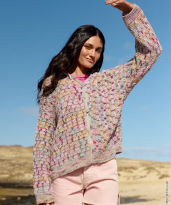 Strickset Hoodie Im Stäbchenmuster aus Torto von Lana Grossa