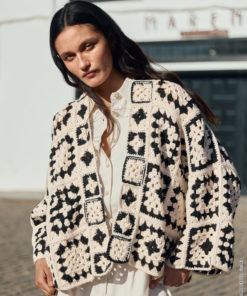 Strickset Jacke In Quadratischen Motiven aus Campo von Lana Grossa