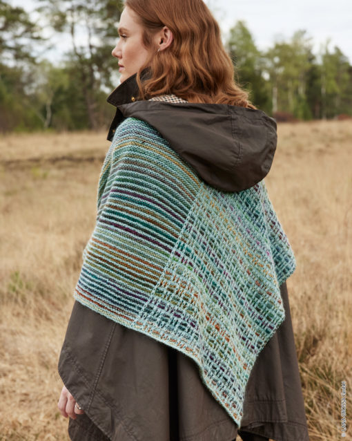 Strickset Dreieckstuch Aus Colorissimo, Ecopuno Und Silkhair Von Lana Grossa