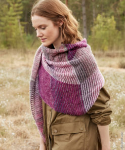 Strickset Dreieckstuch Mit Mustermix aus Silkhair Print und Cashmere 16 Fine von Lana Grossa