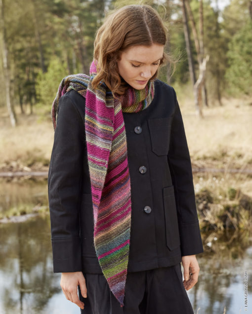 Asymmetrisches Tuch - Colorissimo &Amp; Ecopuno