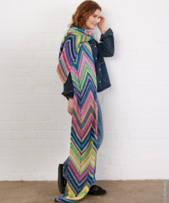 Strickset Zick-zack-schal aus Farfalla von Lana Grossa
