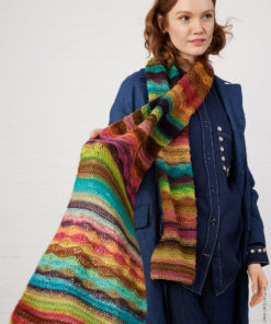 Strickset Schal Mit Mustermix aus Farfalla von Lana Grossa