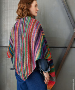 Strickset Dreieckstuch Mit Perlmuster aus Farfalla von Lana Grossa