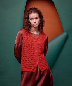 Strickset Weste aus Classic Silk von Lang Yarns