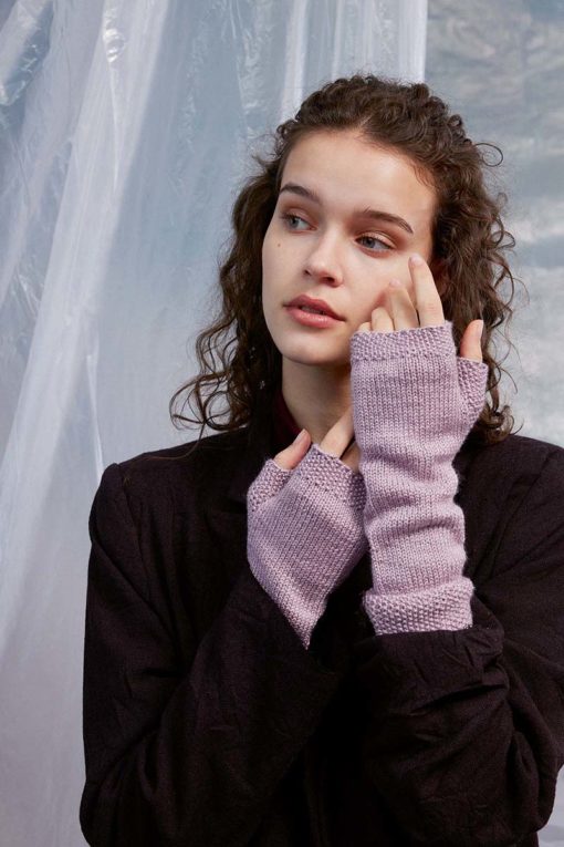 Strickset Fingerlose Handschuhe Aus Classic Silk Von Lang Yarns