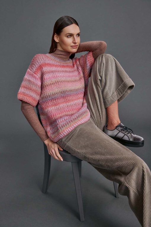 Strickset Kurzarmpullover Aus Harmony Von Lang Yarns