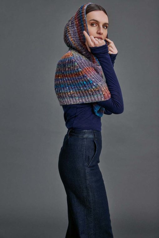 Strickset Poncho Aus Magnolia Von Lang Yarns