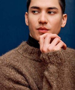 Strickset Herrenpullover Top Down Aus Baby Lama Von Lang Yarns 4 901 089 241 D1