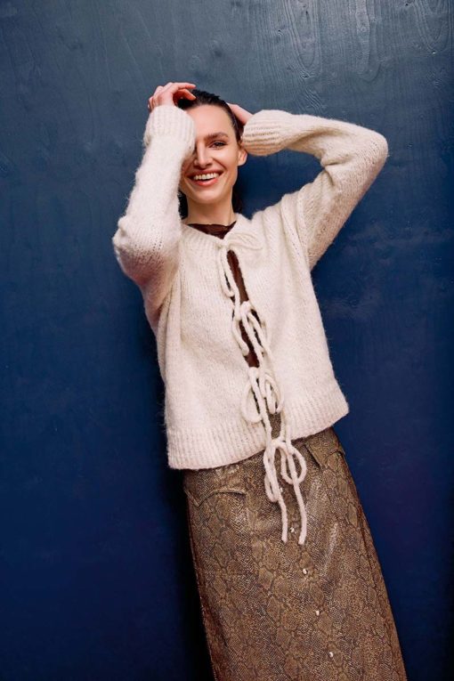 Strickset Kurze Jacke Top Down Aus Baby Lama Von Lang Yarns