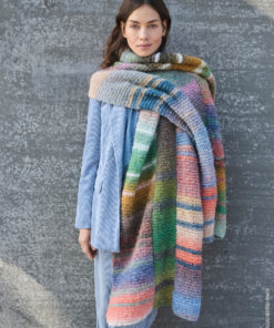 Strickset Breiter Schal aus Gigante Multi von Lana Grossa