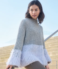 Strickset Pullover Im Briochemuster aus Basta und Cool Merino von Lana Grossa