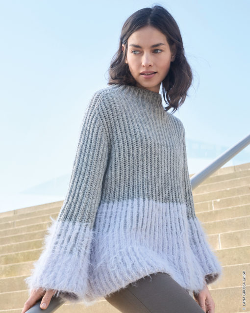 Strickset Pullover Im Briochemuster Aus Basta Und Cool Merino Von Lana Grossa