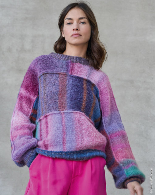 Strickset Kasten-Pullover Aus Gigante Multi Von Lana Grossa