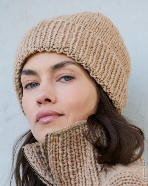 Strickset Mütze Mit Umschlag Aus Winter Softness Von Lana Grossa