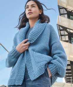 Strickset Jacke Mit Schalkragen aus Winter Softness von Lana Grossa