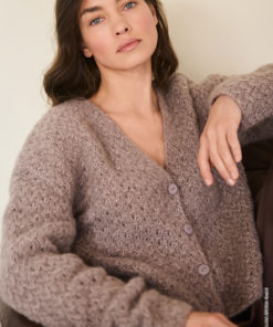 Strickset Jacke Mit Zopflochmuster Aus Alpaca Air Ii Von Lana Grossa 3 Hw2025 Lookbook 19 Lana Grossa 9231019 M20 Mf3