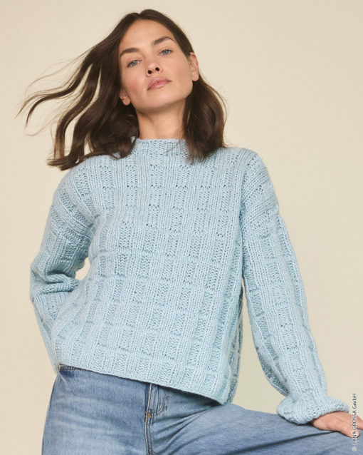 Strickset Pullover Mit Strukturmuster Aus Winter Softness Von Lana Grossa