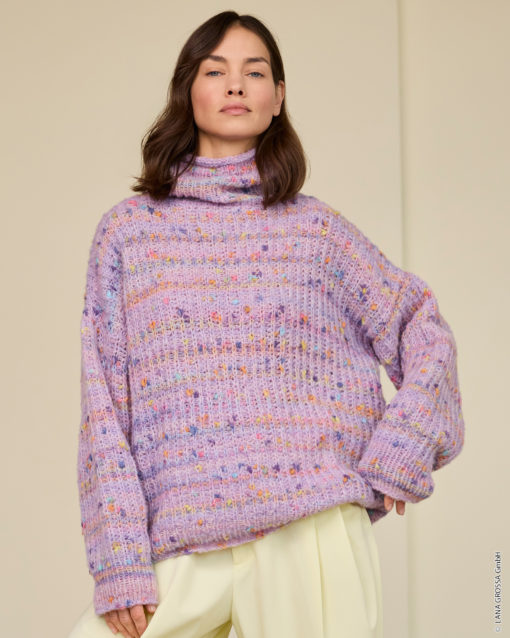 Strickset Rollkragen-Pullover Aus Cassata Von Lana Grossa