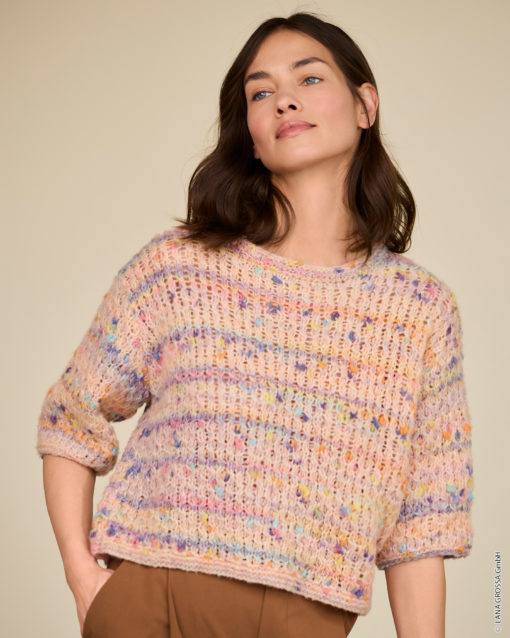 Strickset Kurzarm-Pullover Aus Cassata Von Lana Grossa