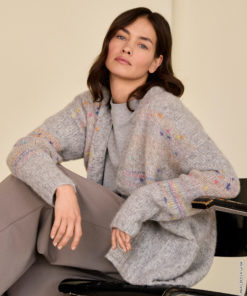 Strickset Jacke Glatt Rechts aus Alpaca Air II und Cassata von Lana Grossa