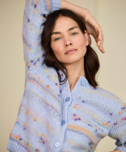 Strickset Cardigan Mit 3/4 Arm aus Cassata und Cool Merino von Lana Grossa