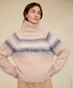 Strickset Pullover Mit Rundpasse aus Basta und Basta Mista von Lana Grossa