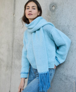 Strickset Schal Mit Fransen aus Winter Softness von Lana Grossa