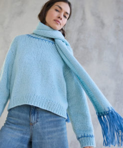 Strickset Schal Mit Fransen Aus Winter Softness Von Lana Grossa 3 Hw2025 Lookbook 19 Lana Grossa 9231019 M3 Mf3