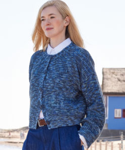 Strickset Halbpatent-jacke aus Cool Wool von Lana Grossa