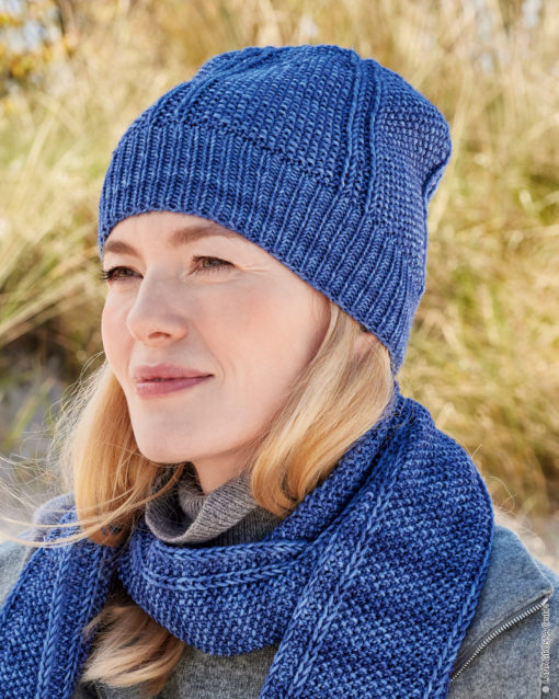 Strickset Mütze Mit Mustermix Aus Cool Wool Big Vintage Von Lana Grossa