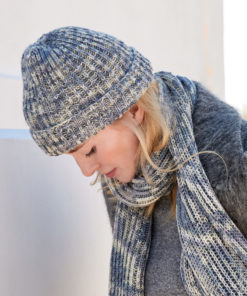 Strickset Mütze Im Patentmuster aus Cool Wool von Lana Grossa