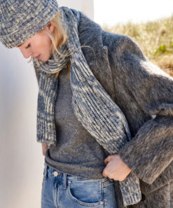Strickset Schal Im Patentmuster aus Cool Wool von Lana Grossa