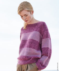 Home 90 Strickset Blockstreifenpullover Aus Cool Wool Vintage Und Silkhair Von Lana Grossa