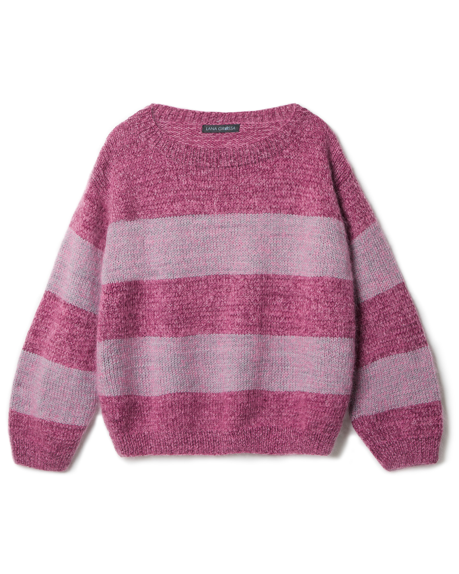 Strickset Blockstreifenpullover Aus Cool Wool Vintage Und Silkhair Von Lana Grossa 2 Strickset Blockstreifenpullover Aus Cool Wool Vintage Und Silkhair Von Lana Grossa – Bild 2