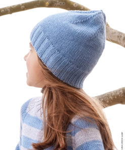 Strickset Mütze Glatt Rechts aus Cool Wool Big Mélange von Lana Grossa